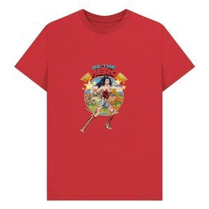 Wonder Woman Unisex Adult Be The Hero Baseball T-Shirt / Red